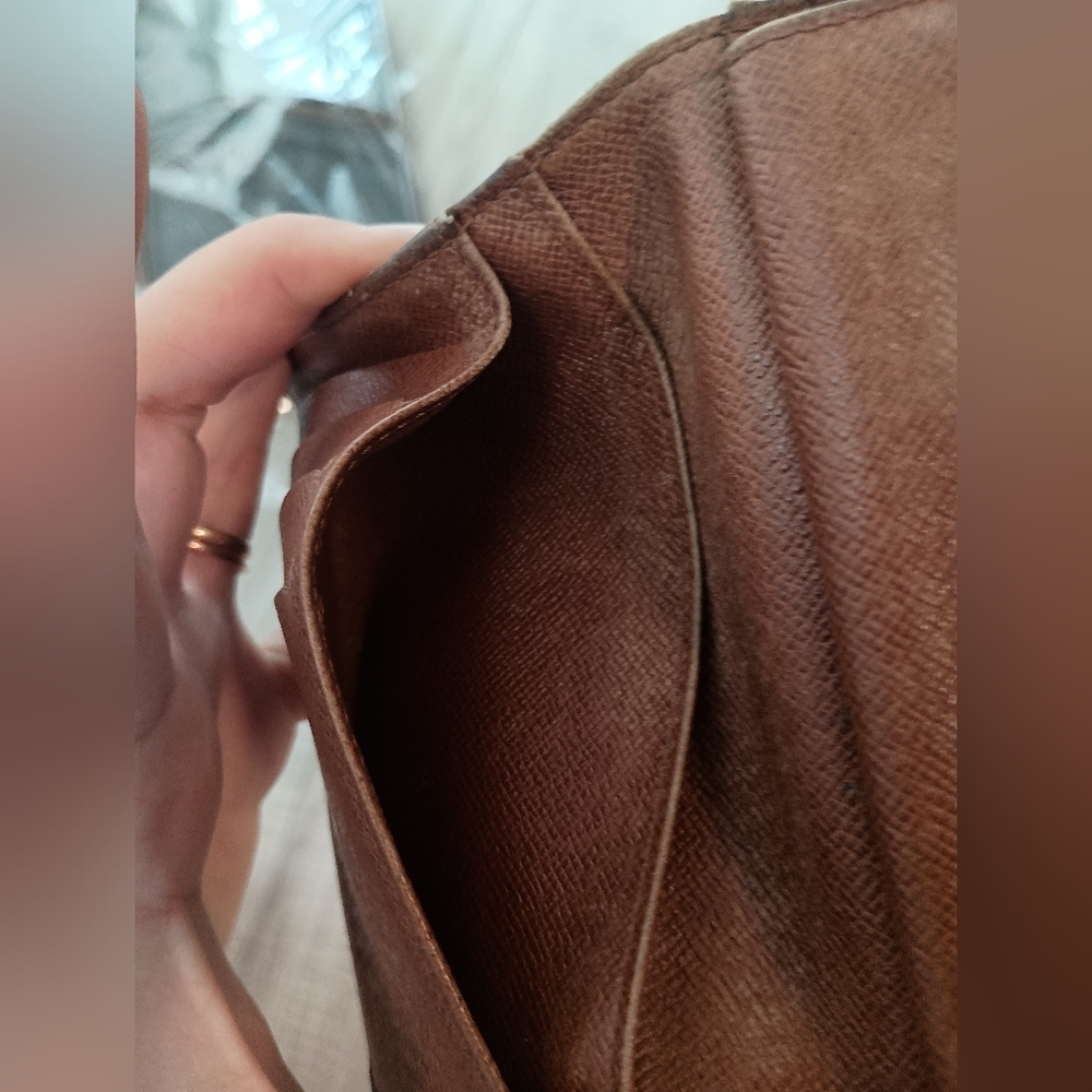 Louis Vuitton French Kiss Damier Ebene Wallet Brown Coated Canvas - Picture 12 of 15